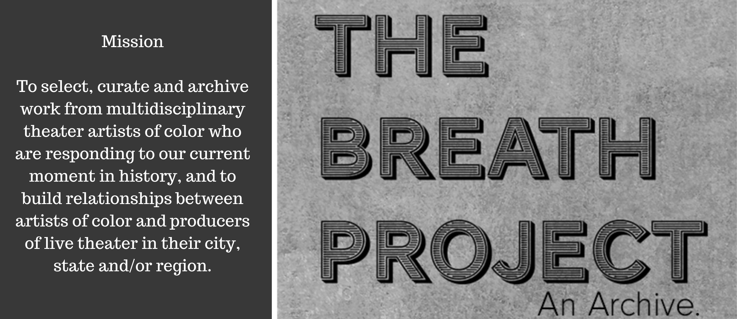 The Breath Project Mission statement